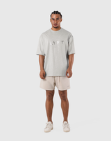 LÝFT Logo Big T-Shirt V.2 - Mix Beige