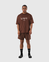 LÝFT Logo Big T-Shirt V.2 - Brown