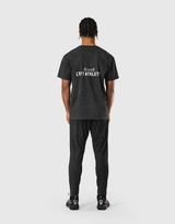 Stretch Nylon Emblem Vintage T-Shirt - Black