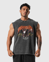 Eagle Graphic Vintage Tanktop - Black