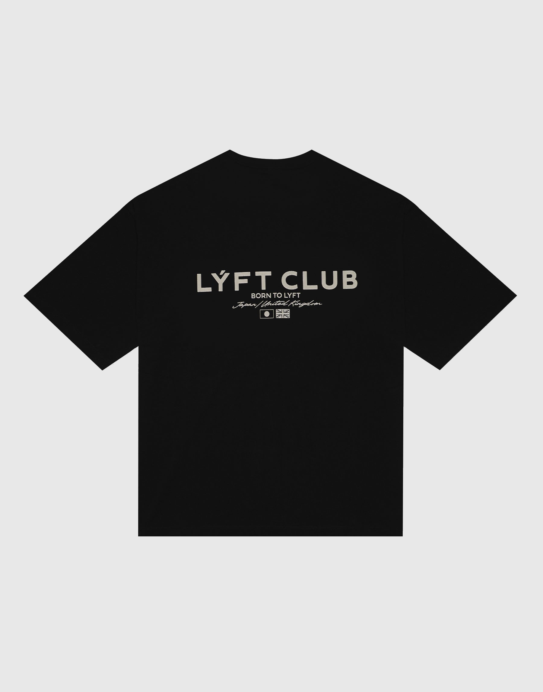 LÝFT CLUB Logo Big T-Shirt - Black