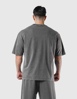 LÝFT Vintage Logo Big T-Shirt - D.Grey