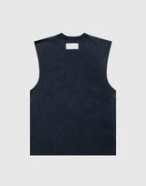 UK Line Design Vintage Tanktop - Navy