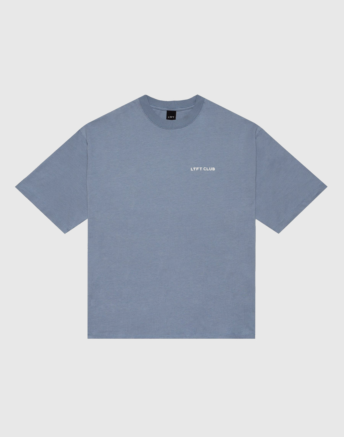 LÝFT CLUB Logo Big T-Shirt - L.Blue
