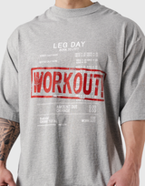 Leg Day Vintage Extra Big T-Shirt - Grey