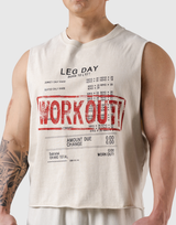 Leg Day Vintage Box Tanktop - Ivory