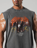 Eagle Graphic Vintage Tanktop - D.Grey