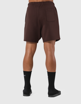 LÝFT Logo Sweat Shorts - Brown