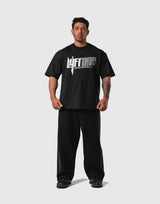 LÝFT ONE Graphic Big T-Shirt - Black