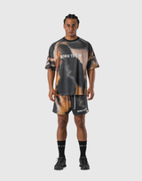 BTL Graphic Mesh T-Shirt - Brown