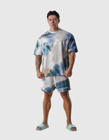BTL Graphic Mesh T-Shirt - L.Blue
