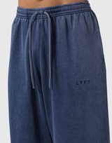 Vintage Sweat Wide Pants - Navy