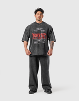 Leg Day Vintage Extra Big T-Shirt - Black