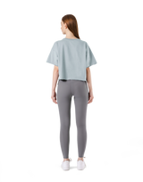 Old Logo Wide Cropped T-Shirt - L.Blue