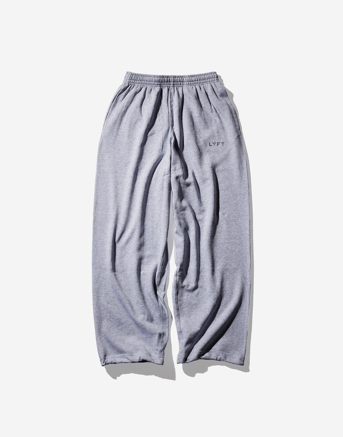 Light Weight Sweat Wide Pants - Grey