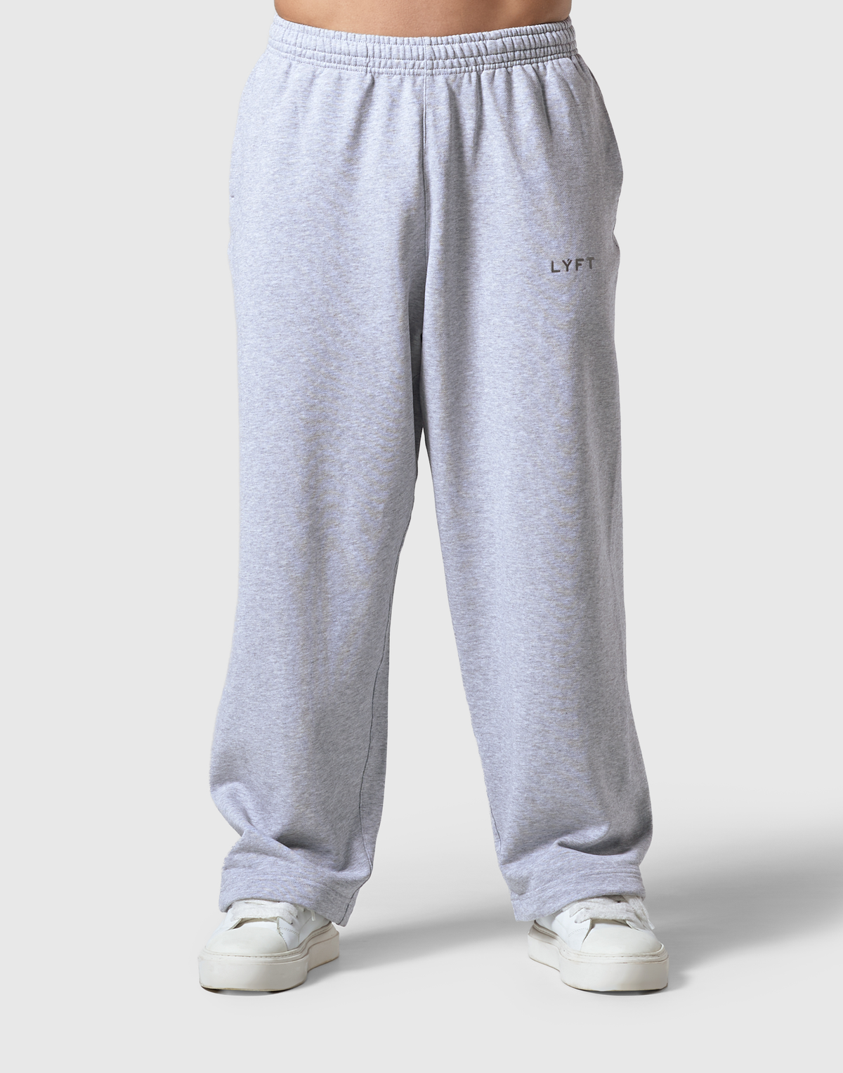 Light Weight Sweat Wide Pants - Grey