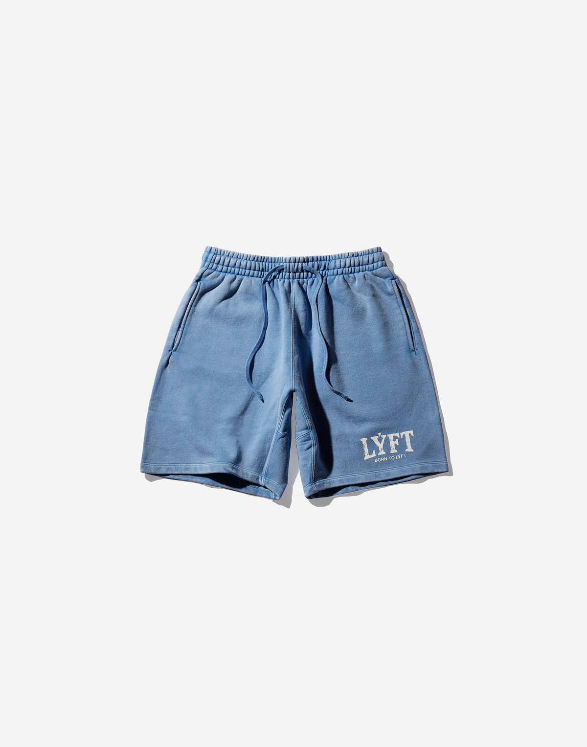 LÝFT Vintage Light Weight Sweat Shorts - Blue