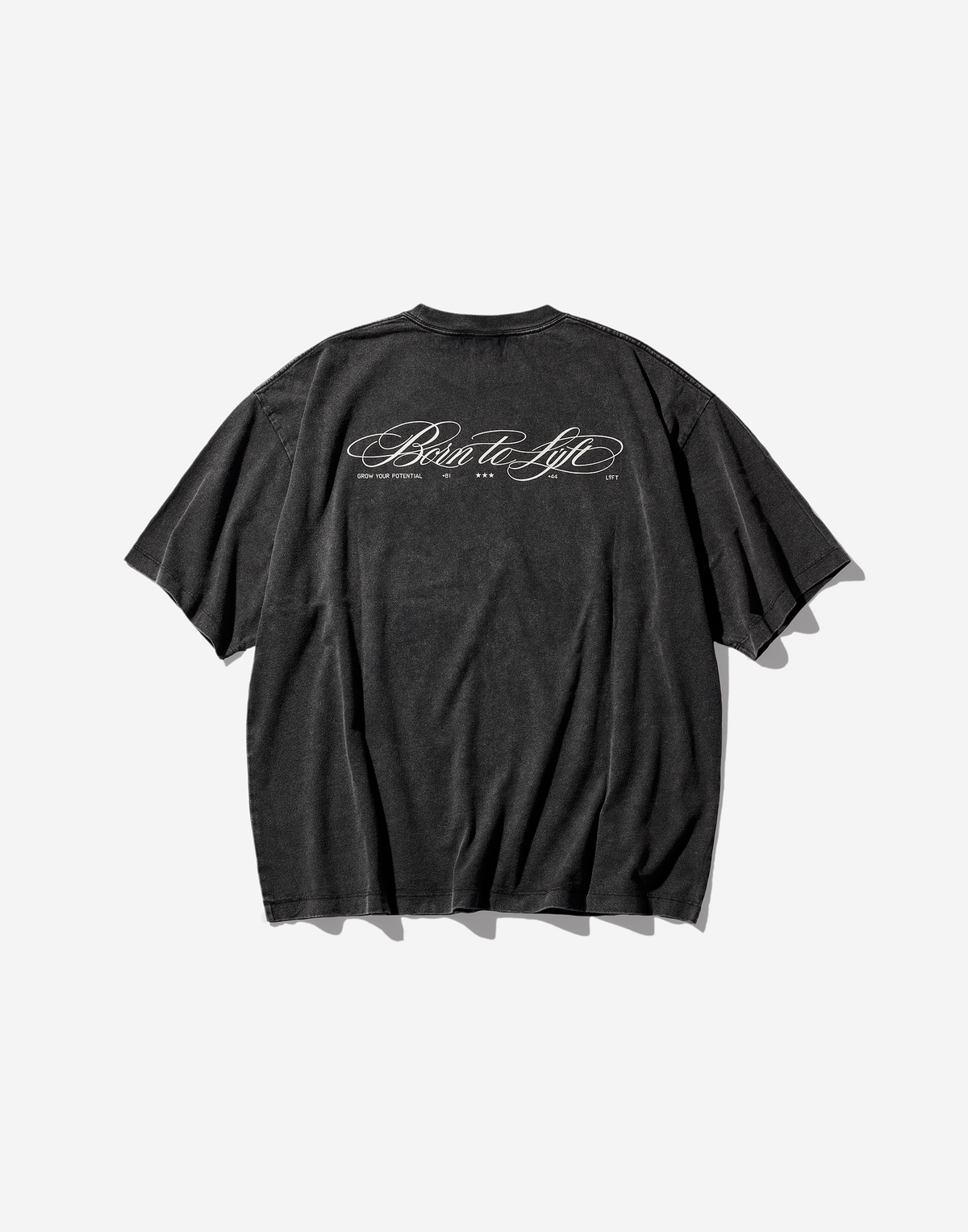 One Point Panther Vintage Big T-Shirt - Black