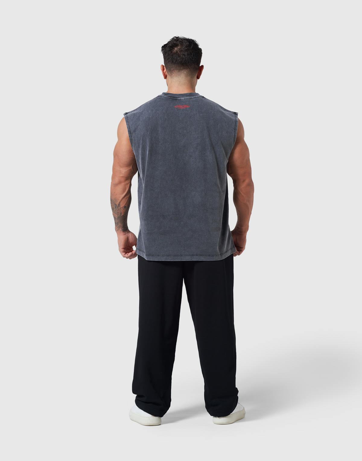 Doberman Graphic Vintage Tanktop - Black