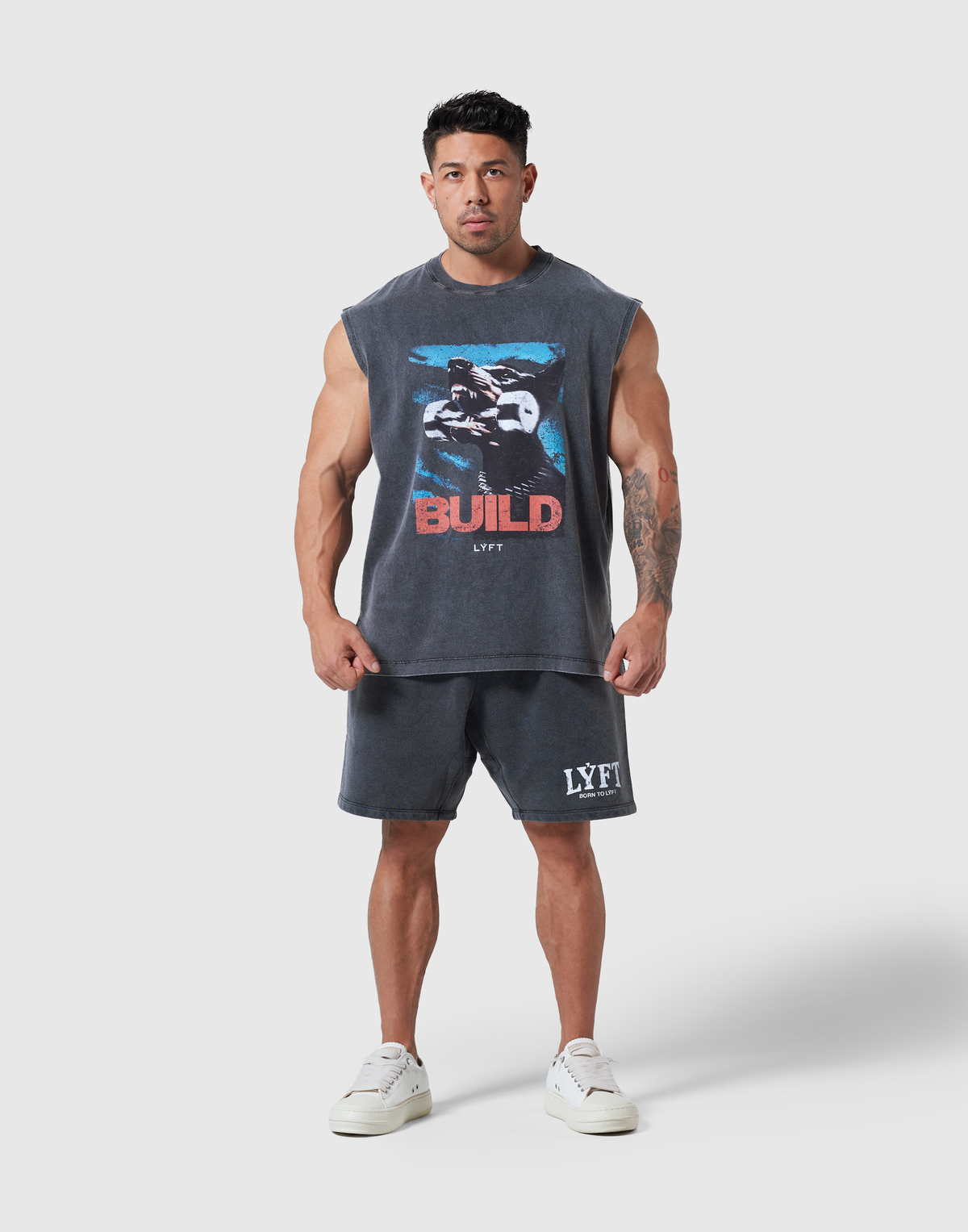 Doberman Graphic Vintage Tanktop - Black
