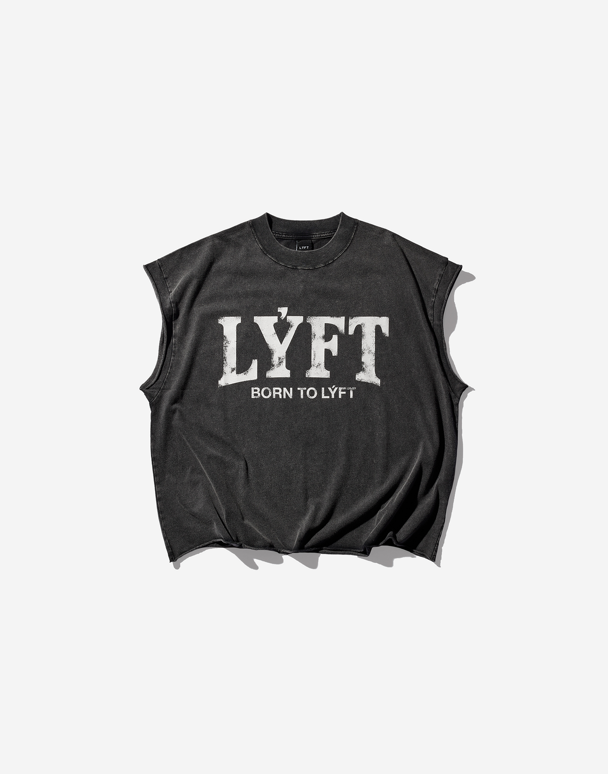 LÝFT Cut-Off Vintage Box Tanktop - Black