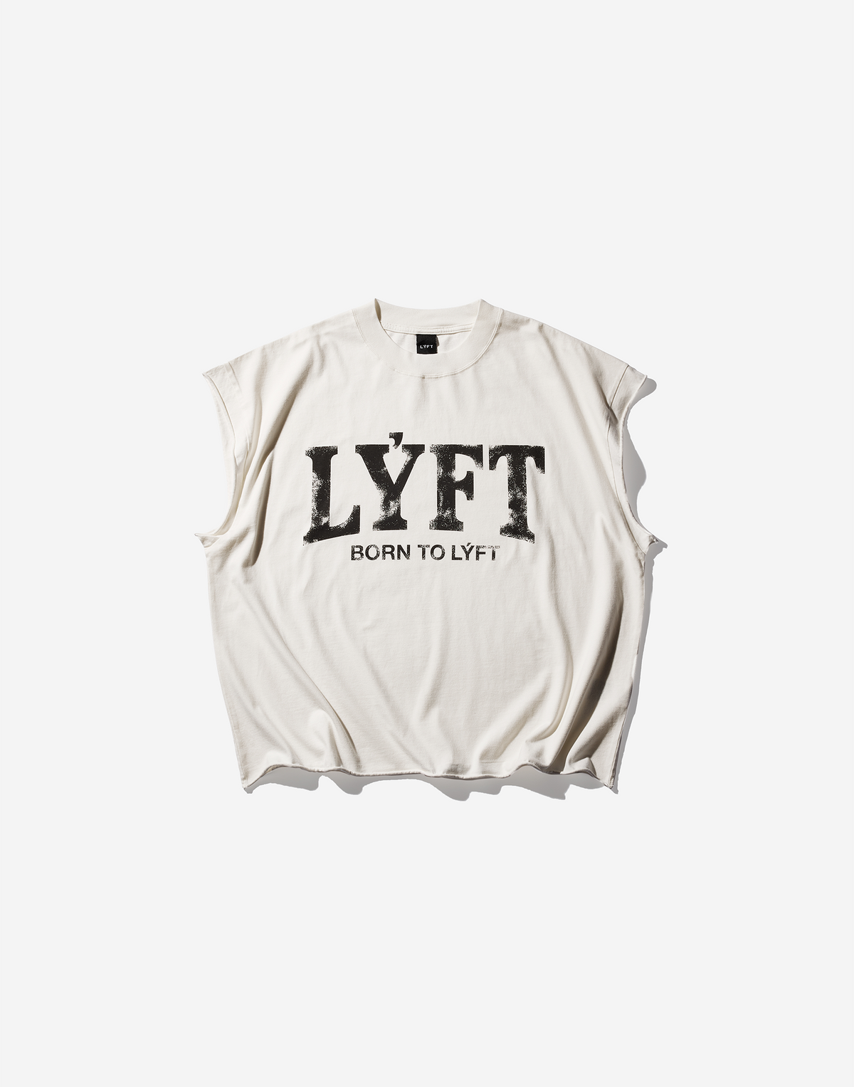 LÝFT Cut-Off Vintage Box Tanktop - Ivory
