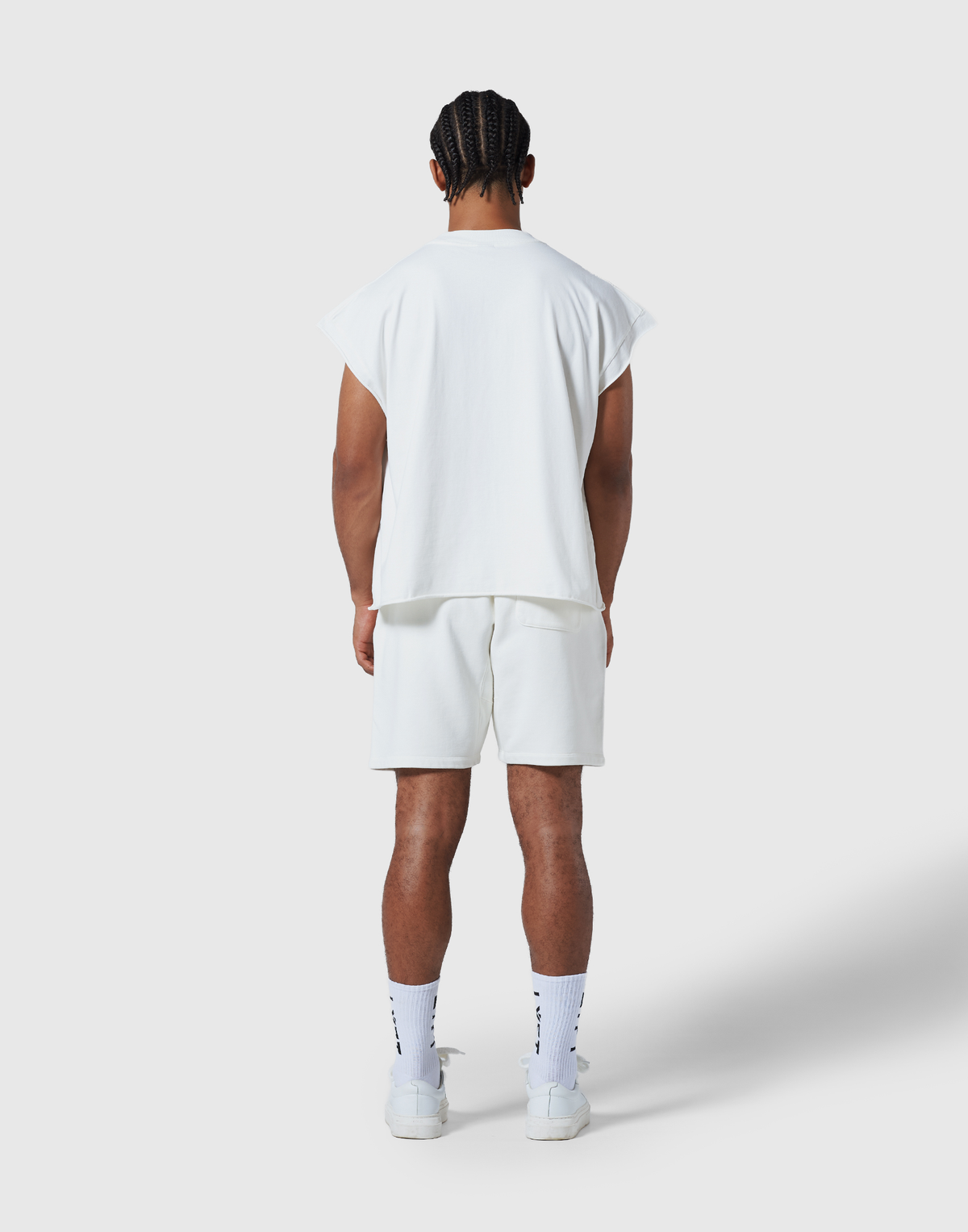 LÝFT Cut-Off Vintage Box Tanktop - Ivory