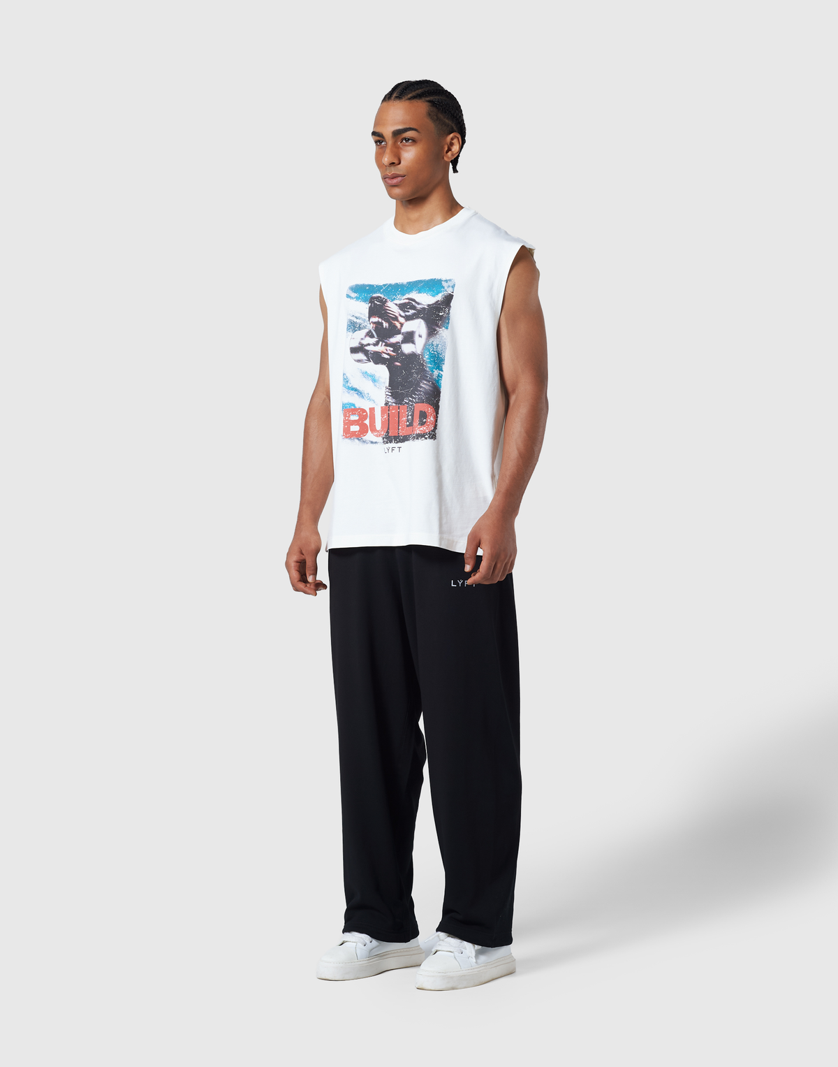 Doberman Graphic Vintage Tanktop - Ivory