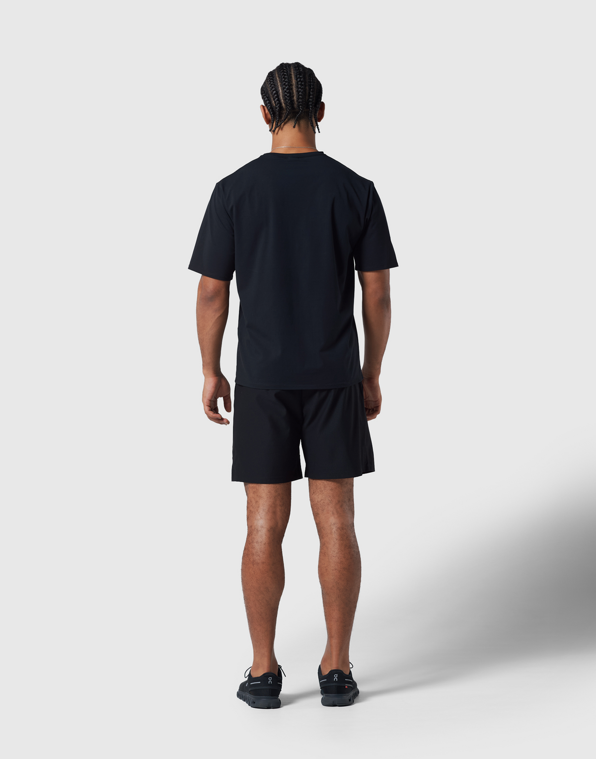Extend Cotton Plate Star Graphic T-Shirt - Black