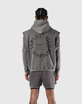 JP × UK Ring Vintage Armhole Hoodie - Grey