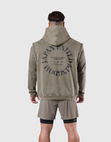 JP × UK Ring Vintage Armhole Hoodie - Khaki