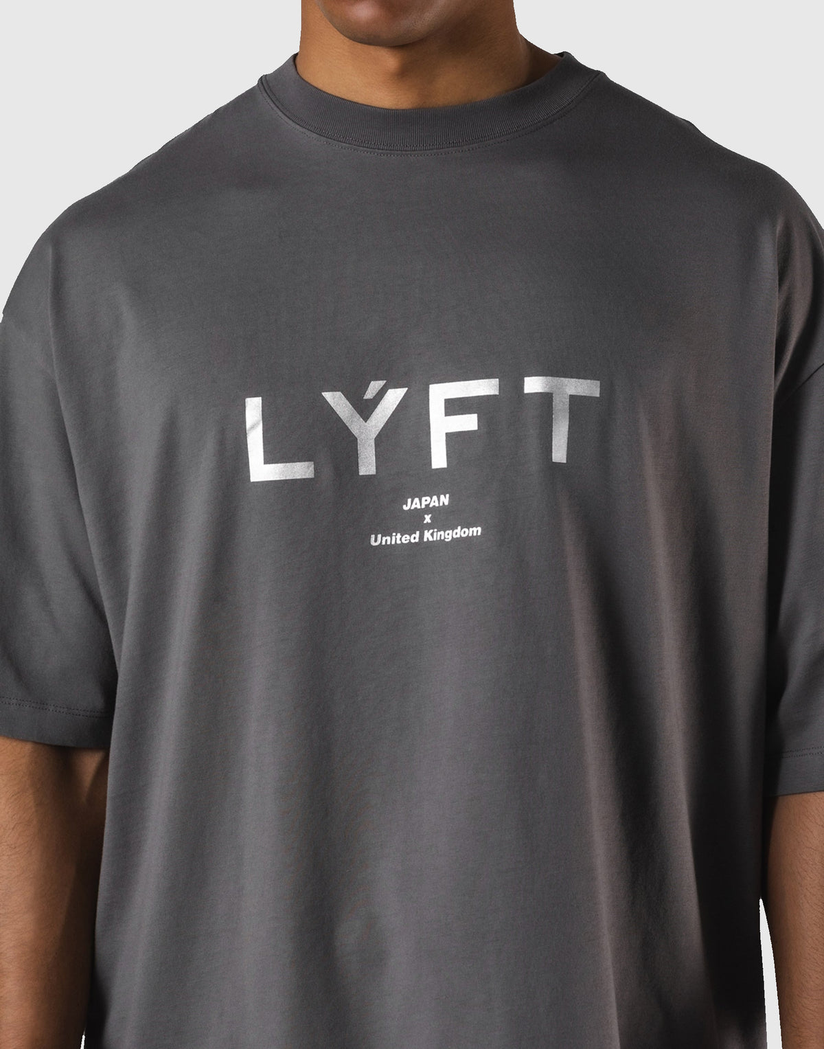 LÝFT Logo Big T-Shirt V.2 - D.Grey
