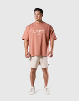 LÝFT Logo Vintage Big T-Shirt - Orange