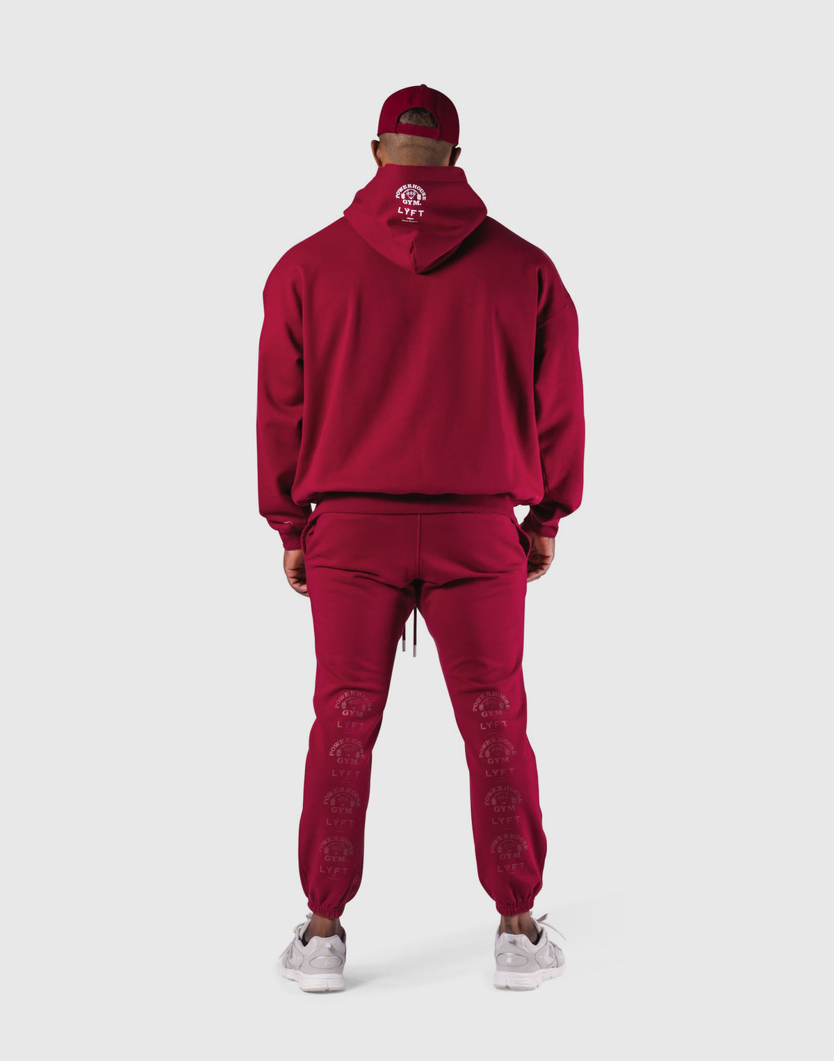 LÝFT × Power House Gym Oversize Sweat Hoodie - Red