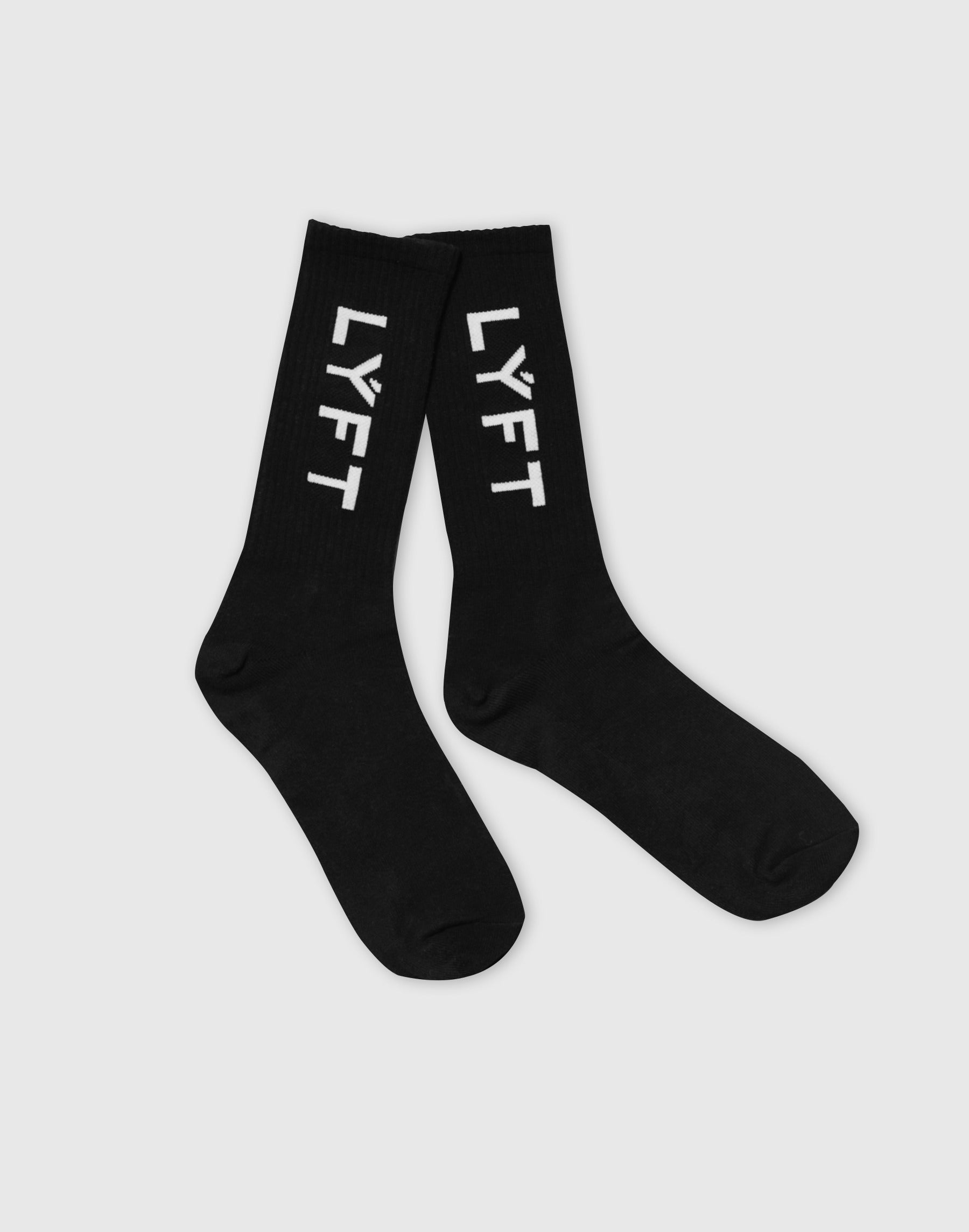 Slim Force Socks Lサイズ 2足セット Side LÝFT Logo Socks - Black
