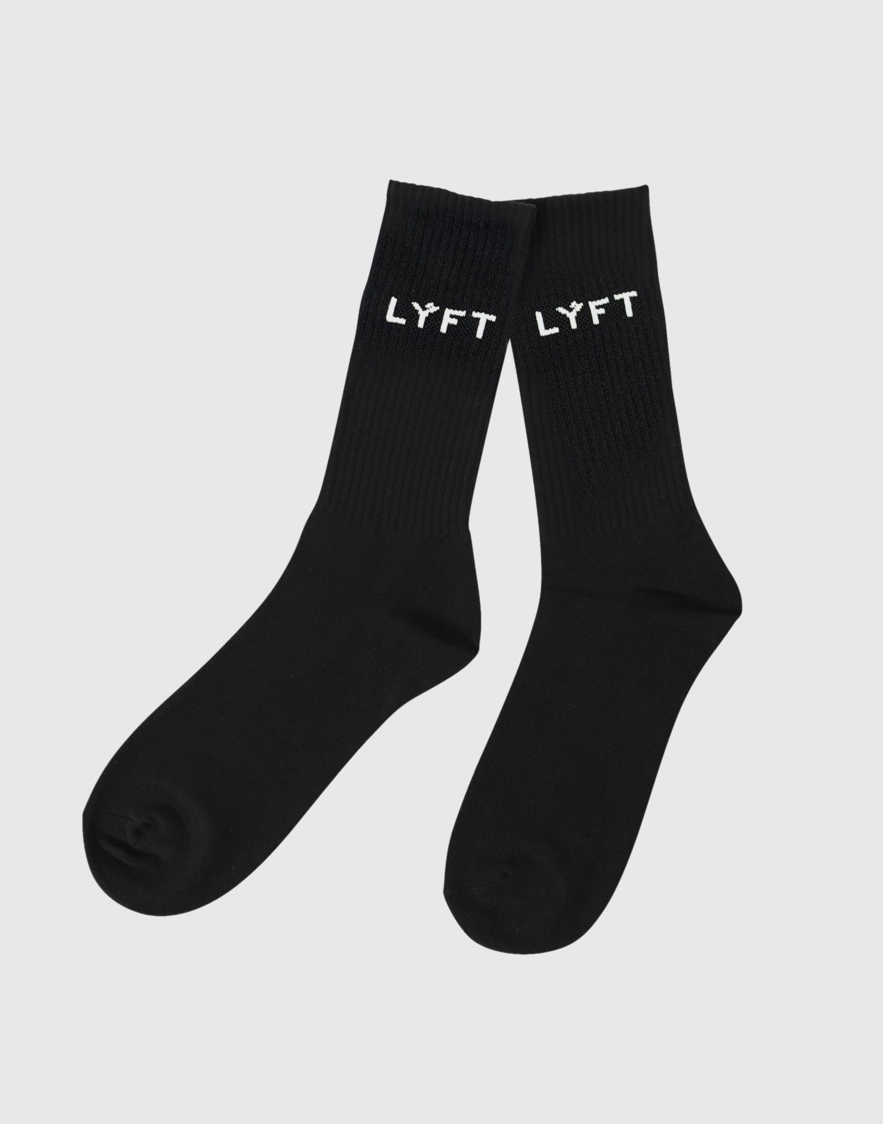 LÝFT Logo Standard Socks - Black