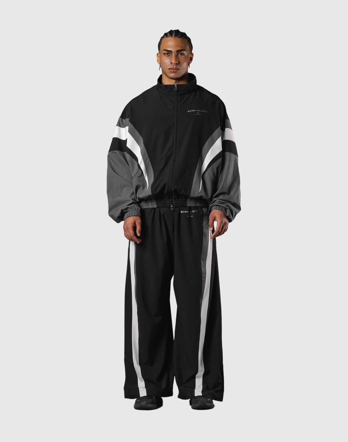 2Line Oversize Track Jacket V.2 - Black