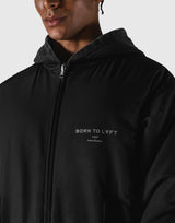 SWITCH LAYER™ Vintage Hoodie | MA-1 Puffer Jacket - Black