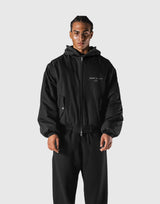 SWITCH LAYER™ Vintage Hoodie | MA-1 Puffer Jacket - Black