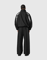 2 Line Oversized Track Jacket V.3 - Black