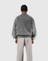 Vintage Sweat Bomber Jacket - Grey