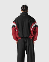 SWITCH LAYER™ 2Line TRACK | BLACK Puffer Jacket V.2 - Red