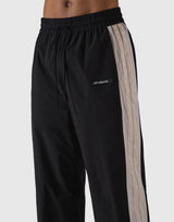 LÝFT Athletic 2Line Wide Straight Pants - Black