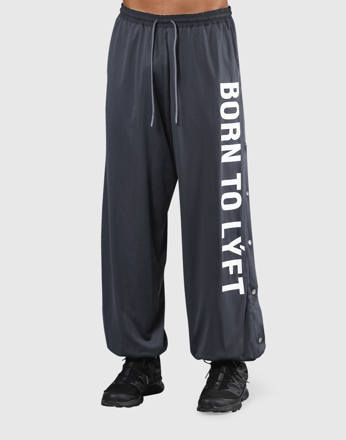 Relax Fit Mesh Pants - D.Grey