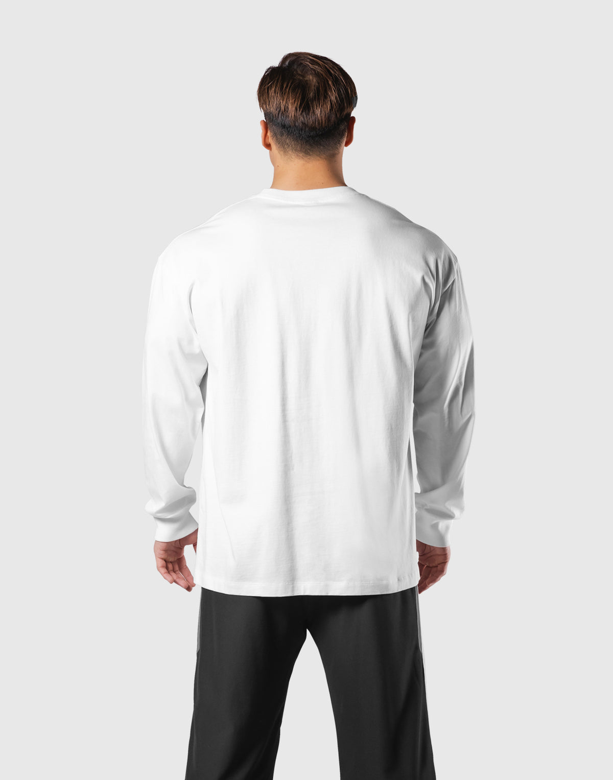 Metal Logo Big Long T-Shirt - White