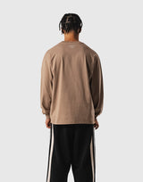 Old Ý Raglan Long Sleeve T-Shirt - Beige