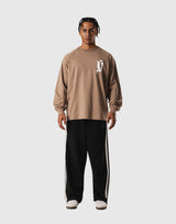 Old Ý Raglan Long Sleeve T-Shirt - Beige