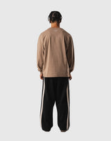 Old Ý Raglan Long Sleeve T-Shirt - Beige