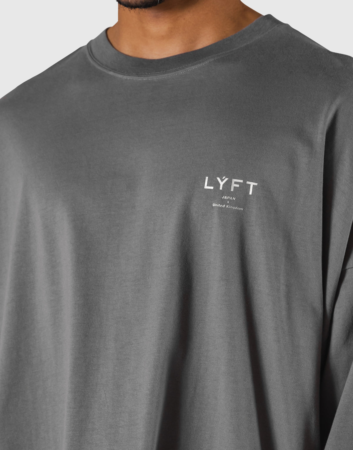 LÝFT Extra Big Long T-Shirt - D.Grey