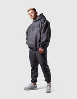 Old English Extra Wide Pullover Hoodie - Ash